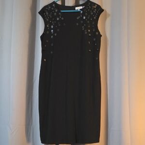 Calvin Klein Black Mini Dress with Sequins